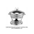 Picture of CDR5789H ROUND ELEGANT CHAFING DISH WITH HAMMERED LID 6.5L