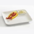 Picture of SYMPHONY 7412 LINEN 2 DIVISION SQUARE DISH 